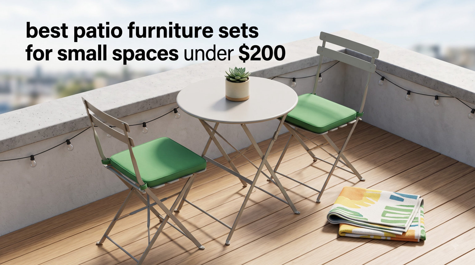 best patio furniture sets for small spaces under $200
