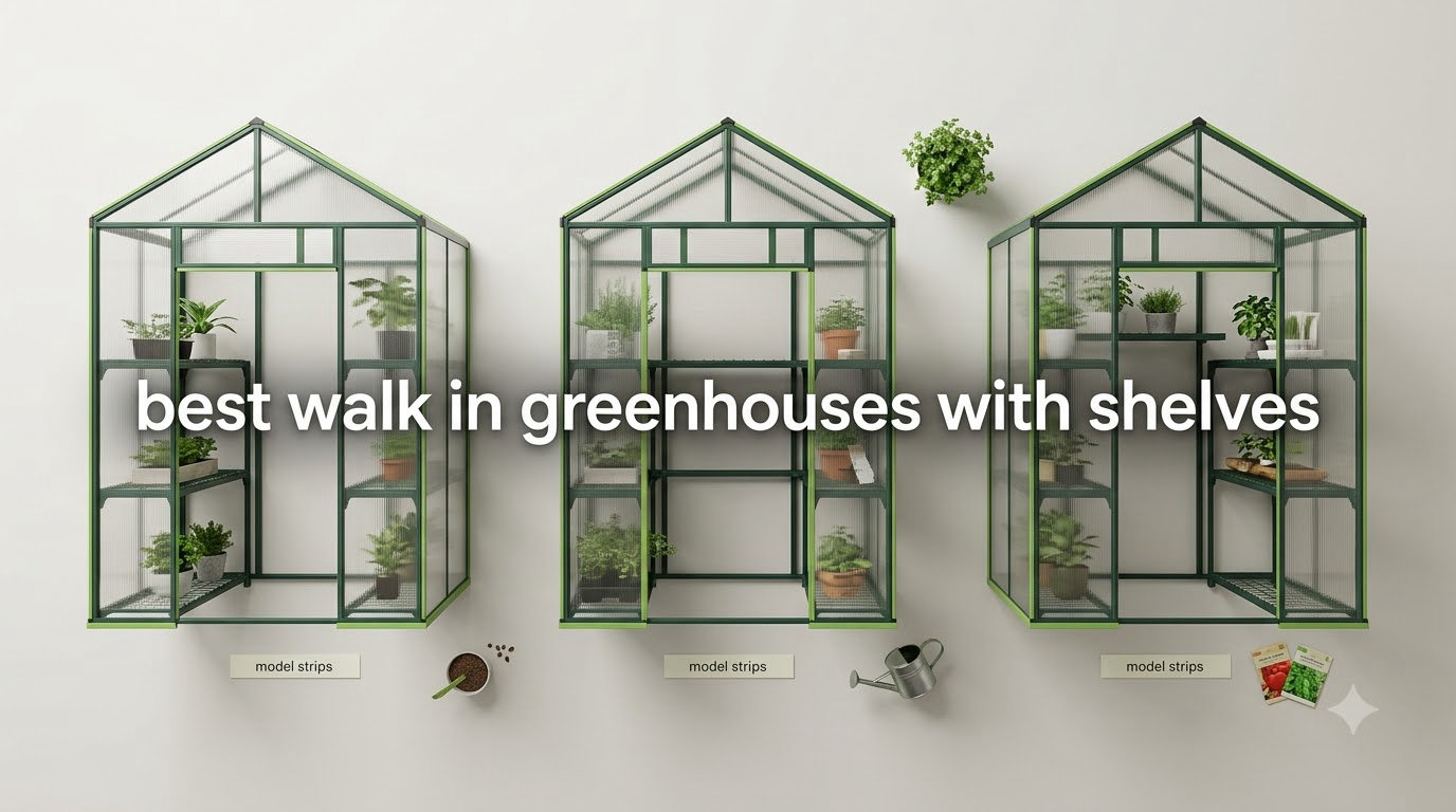best walk in greenhouses with shelves