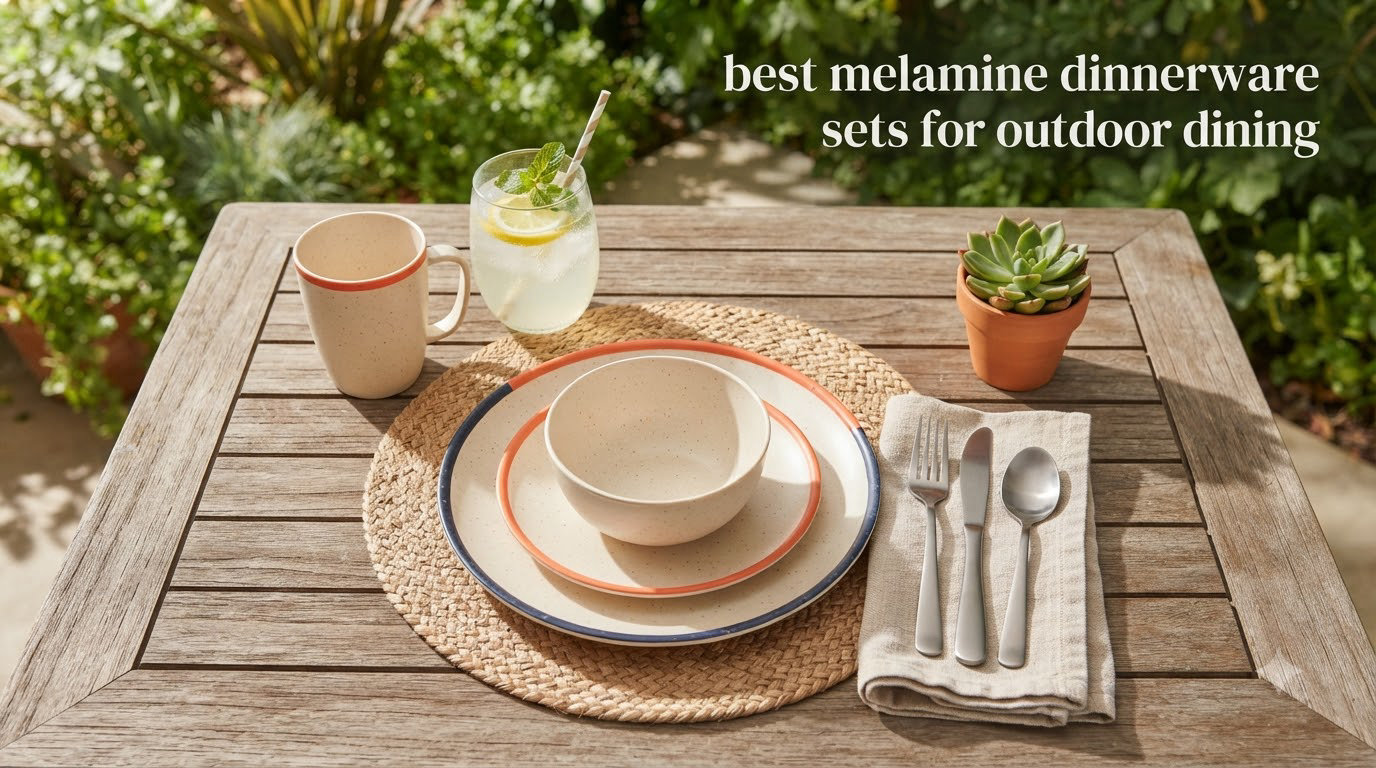 best melamine dinnerware sets for outdoor dining