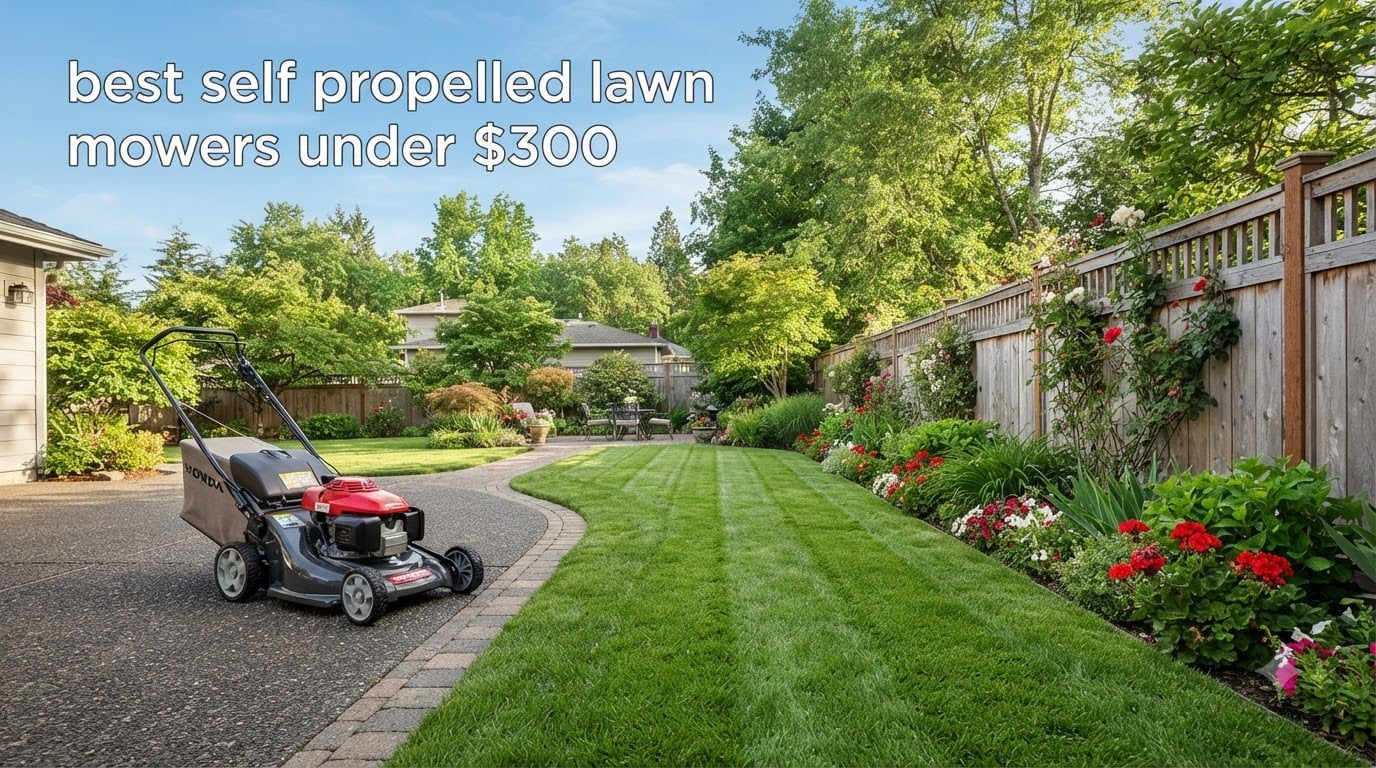 best self propelled lawn mowers under $300