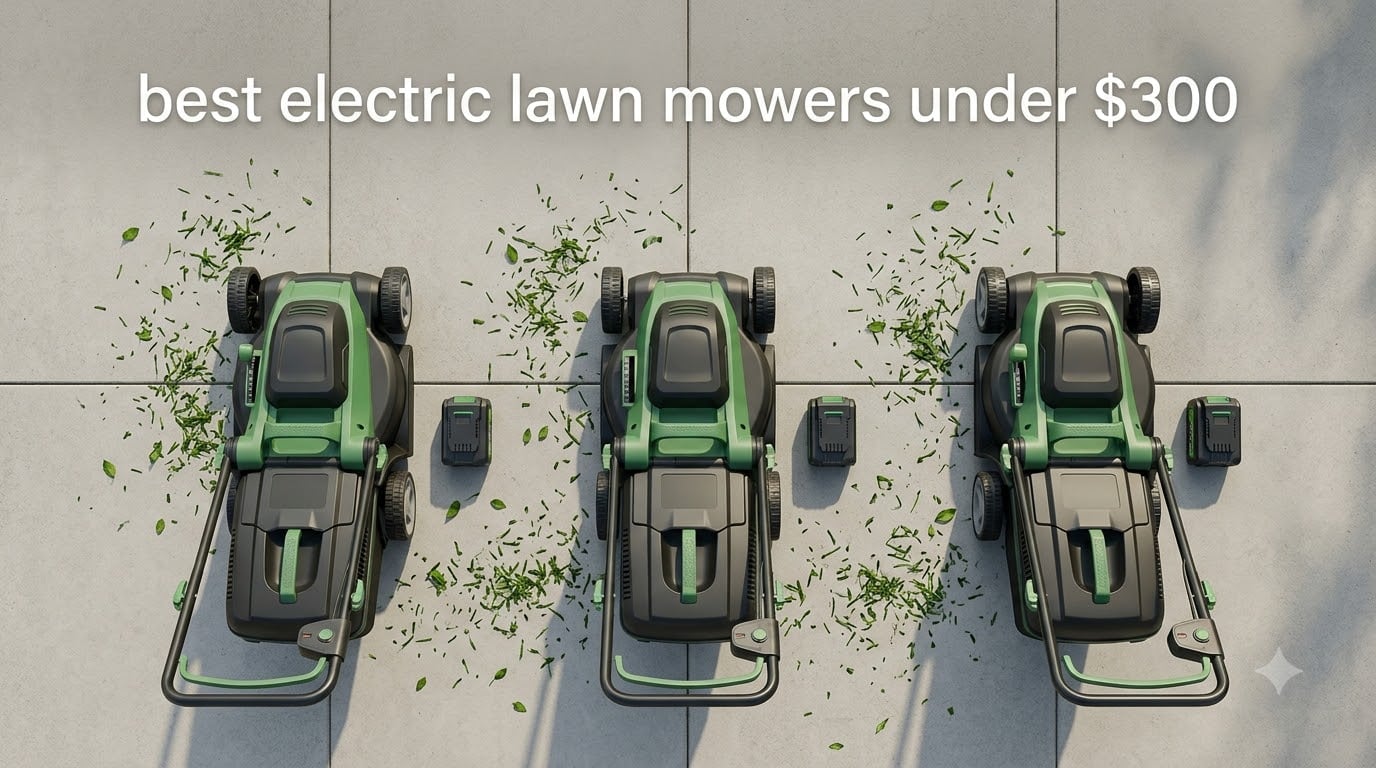 best electric lawn mowers under $300