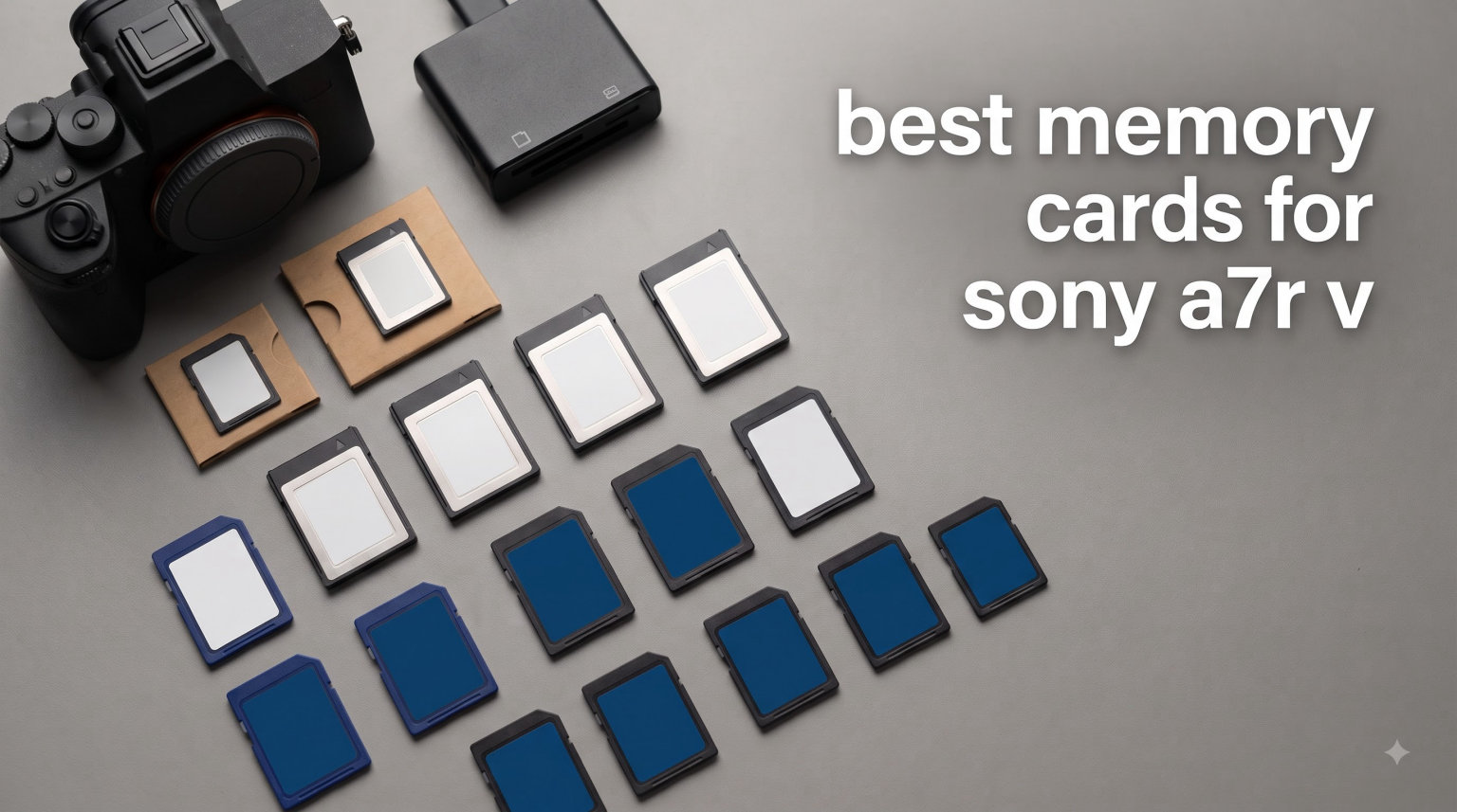 best memory cards for sony a7r v