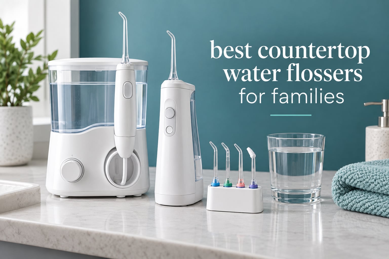 best countertop water flossers for families