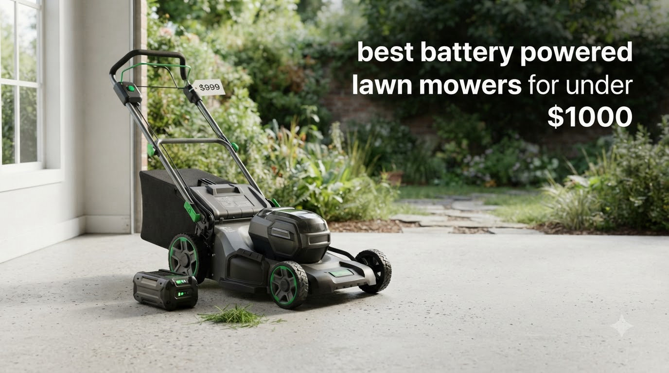 best battery powered lawn mowers for under $1000