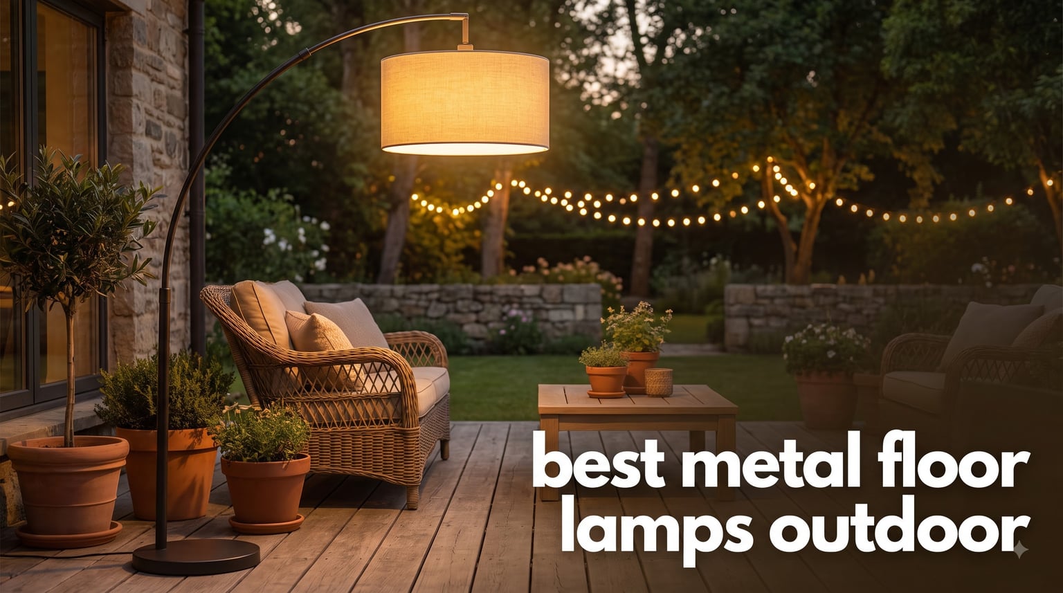 best metal floor lamps outdoor