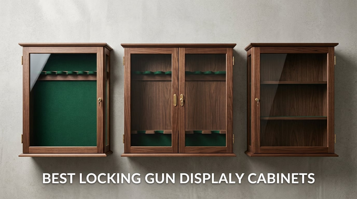 best locking gun displays cabinets