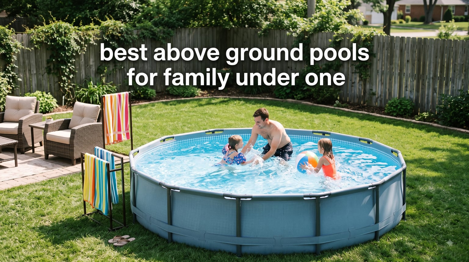 best above ground pools for family under one