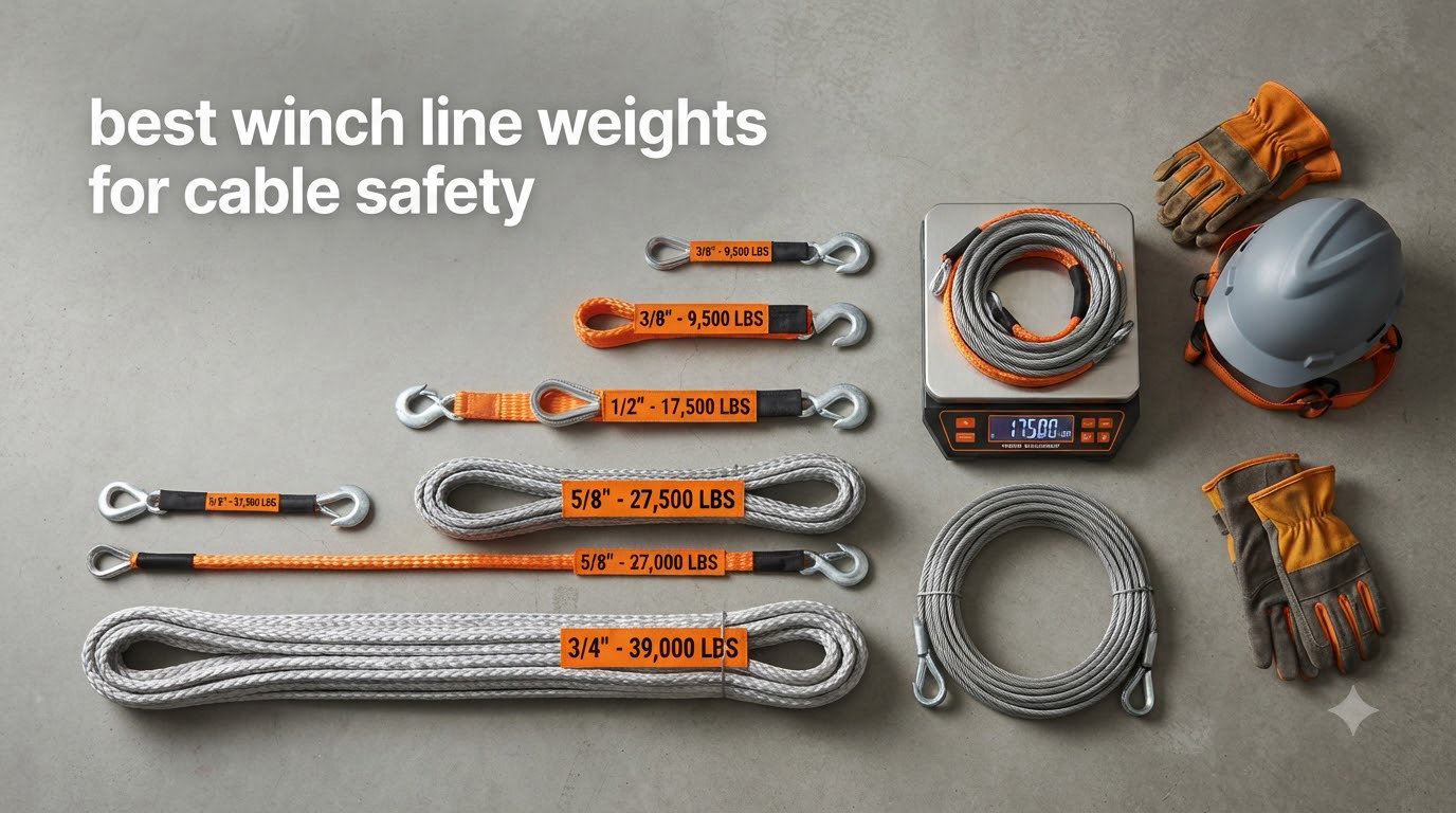 best winch line weights for cable safety