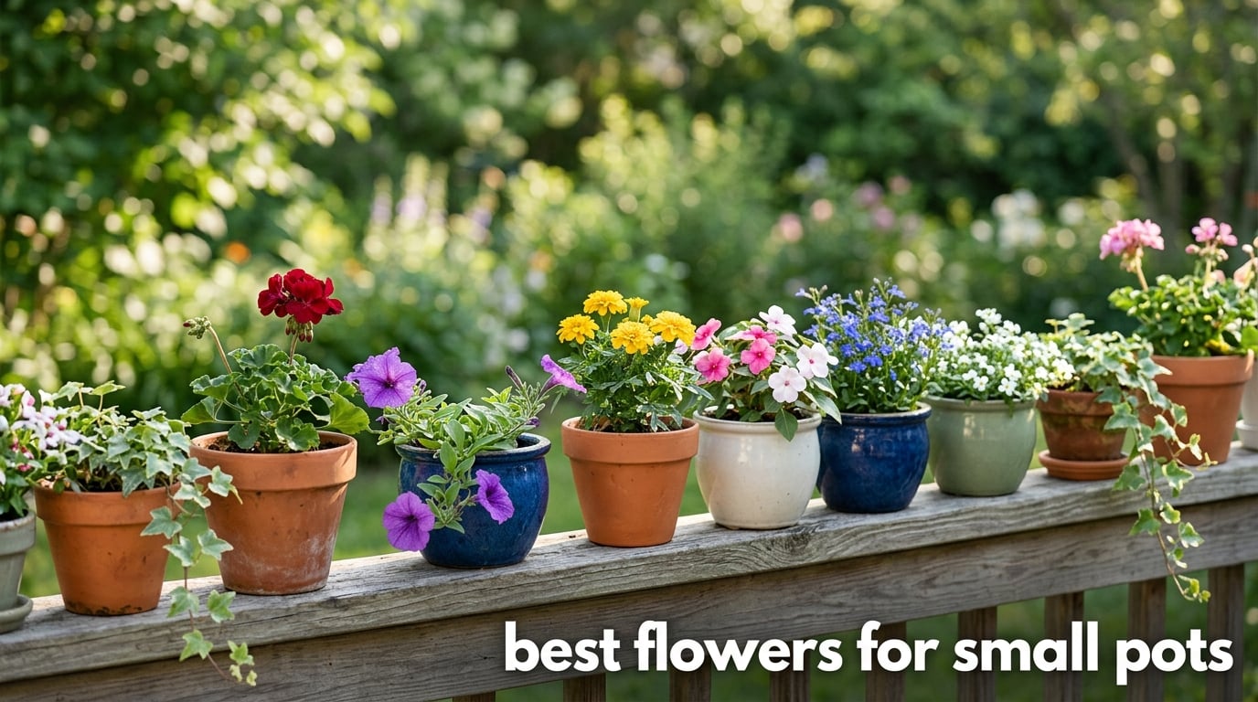 best flowers for small pots