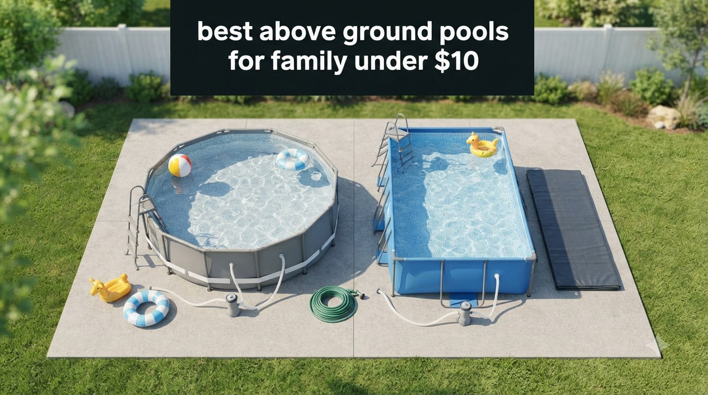 best above ground pools for family under $10