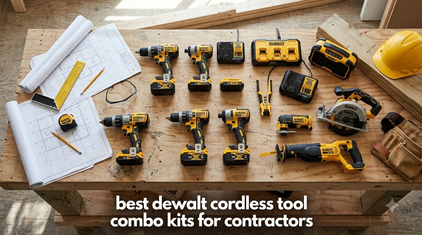 best dewalt cordless tool combo kits for contractors