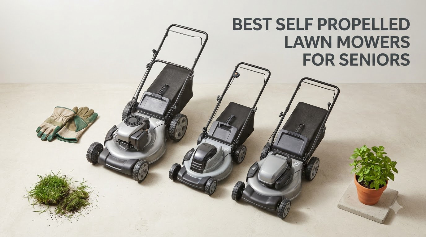 best self propelled lawn mowers for seniors