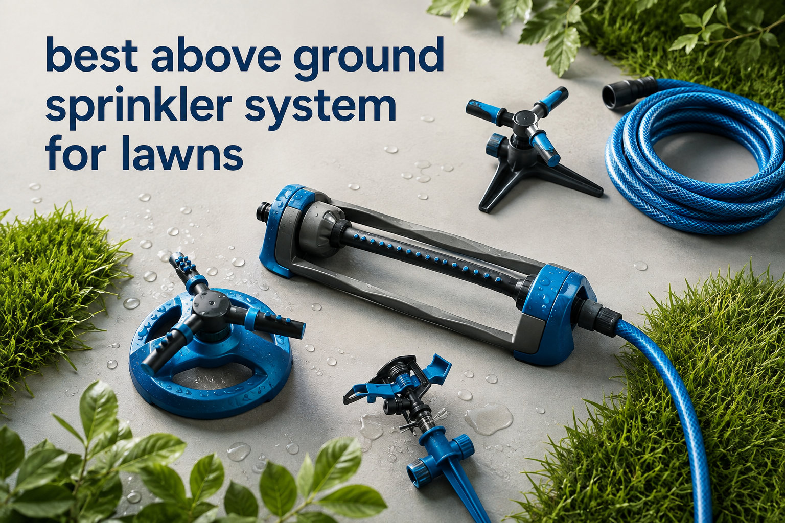 best above ground sprinkler system for lawns
