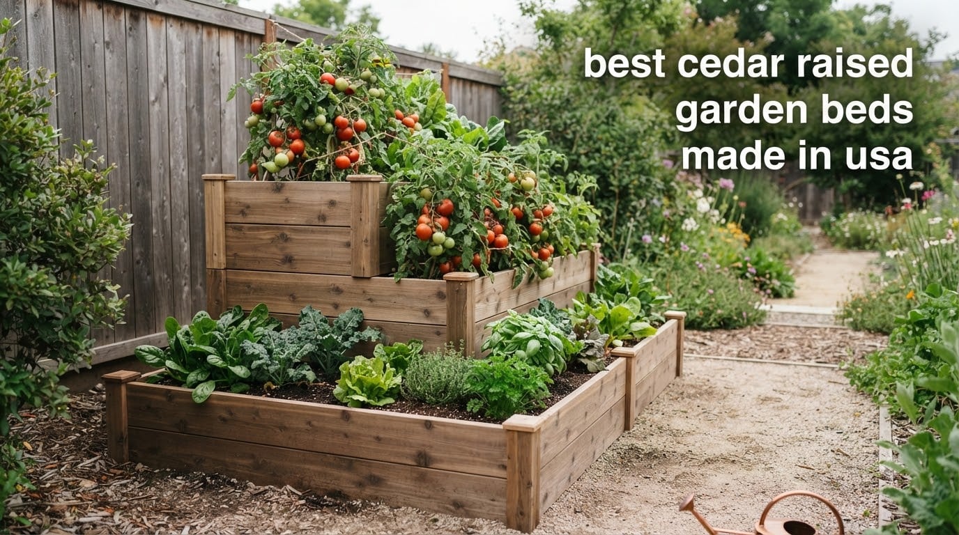 best cedar raised garden beds made in usa