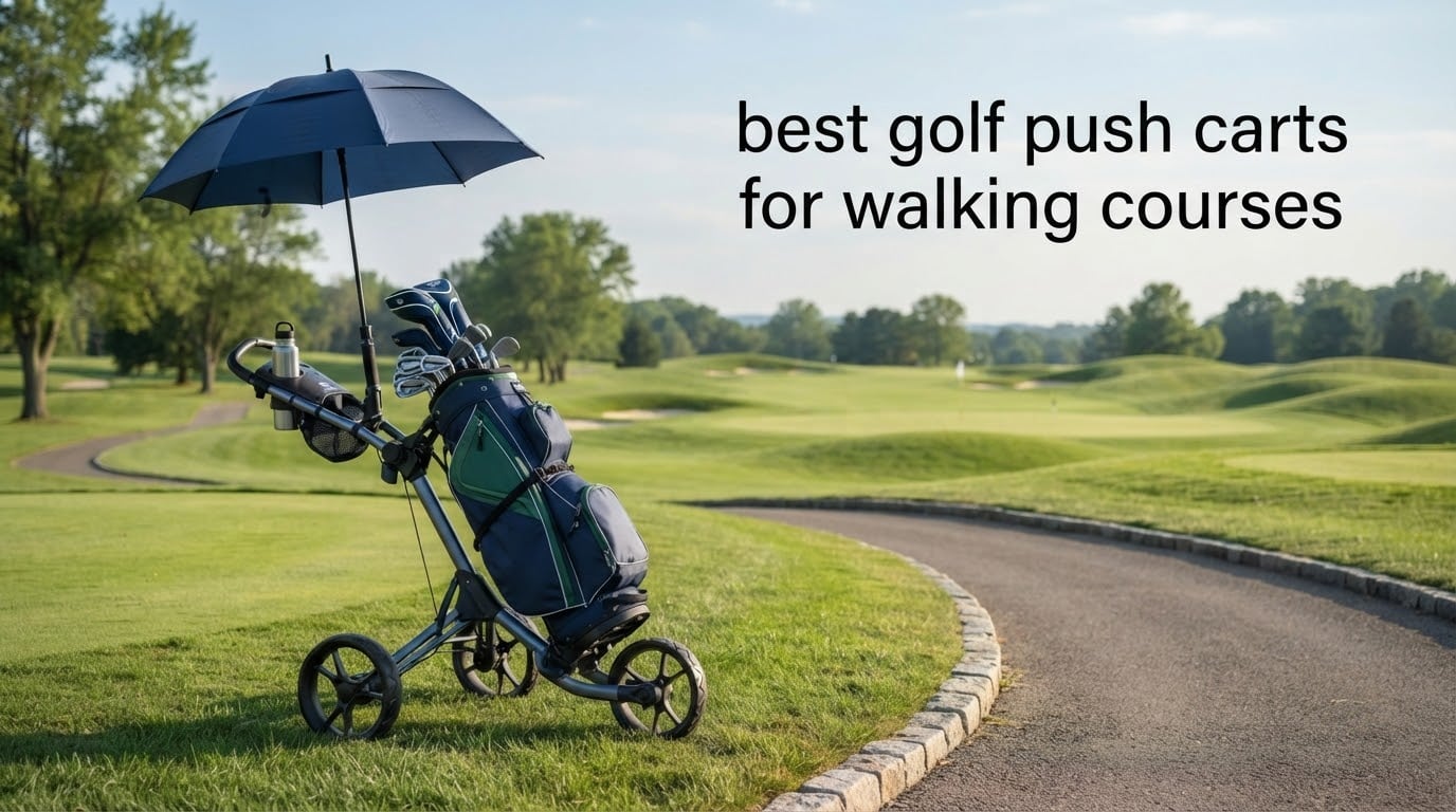 best golf push carts for walking courses