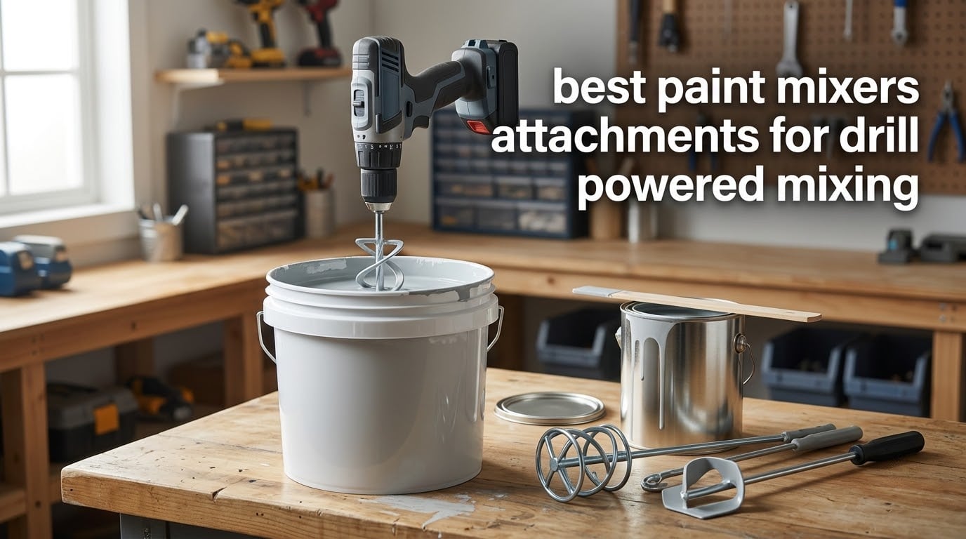 best paint mixers attachments for drill powered mixing