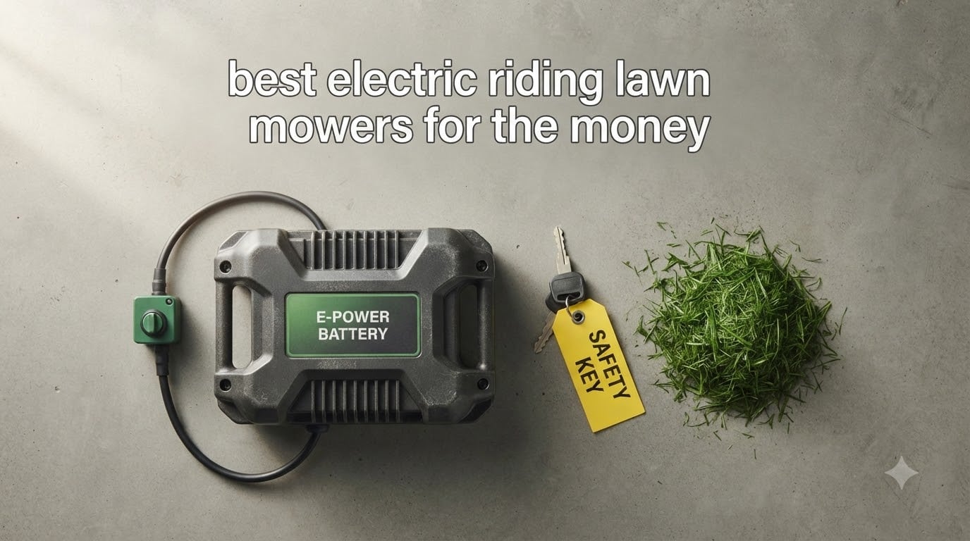 best electric riding lawn mowers for the money