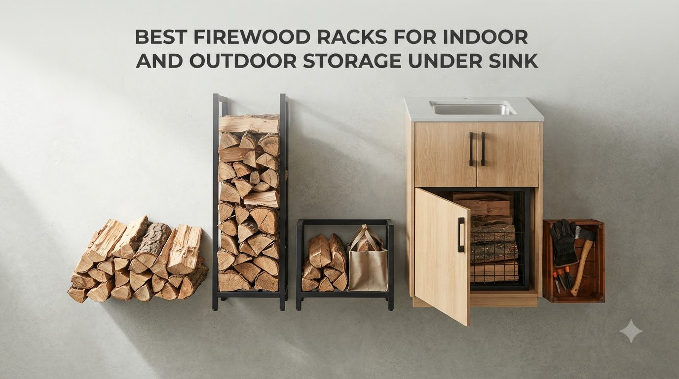 best firewood racks for indoor and outdoor storage under sink