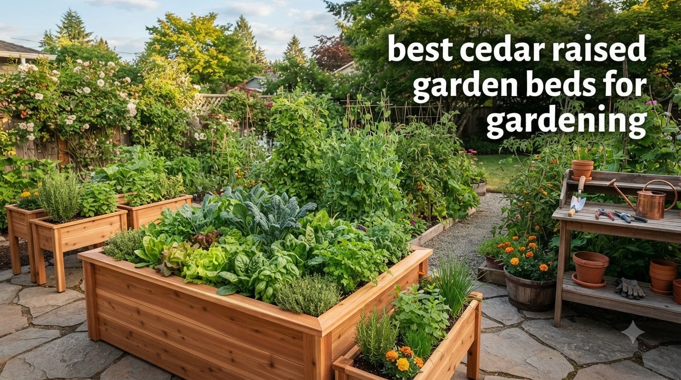 best cedar raised garden beds for gardening