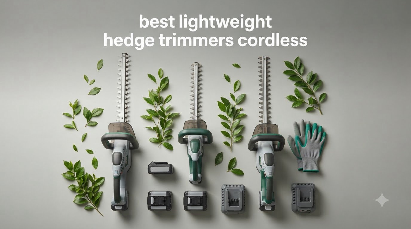 best lightweight hedge trimmers cordless