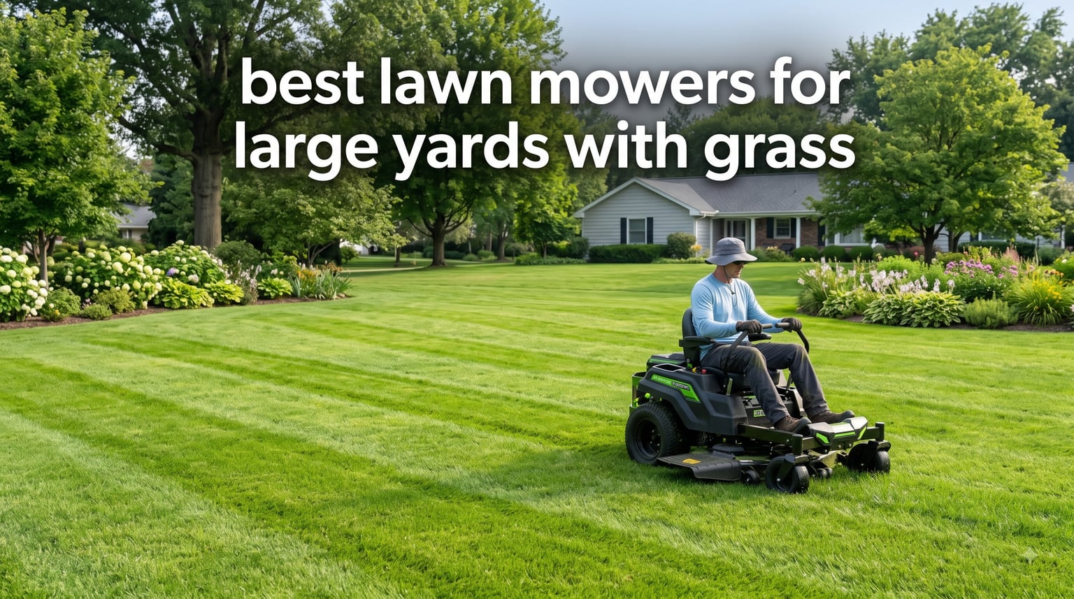 best lawn mowers for large yards with grass