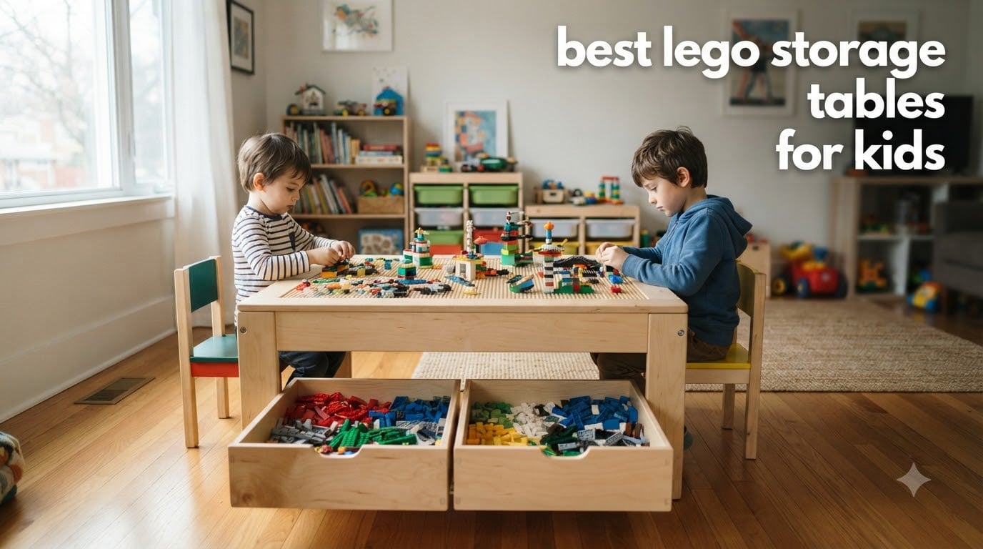 best lego storage tables for kids