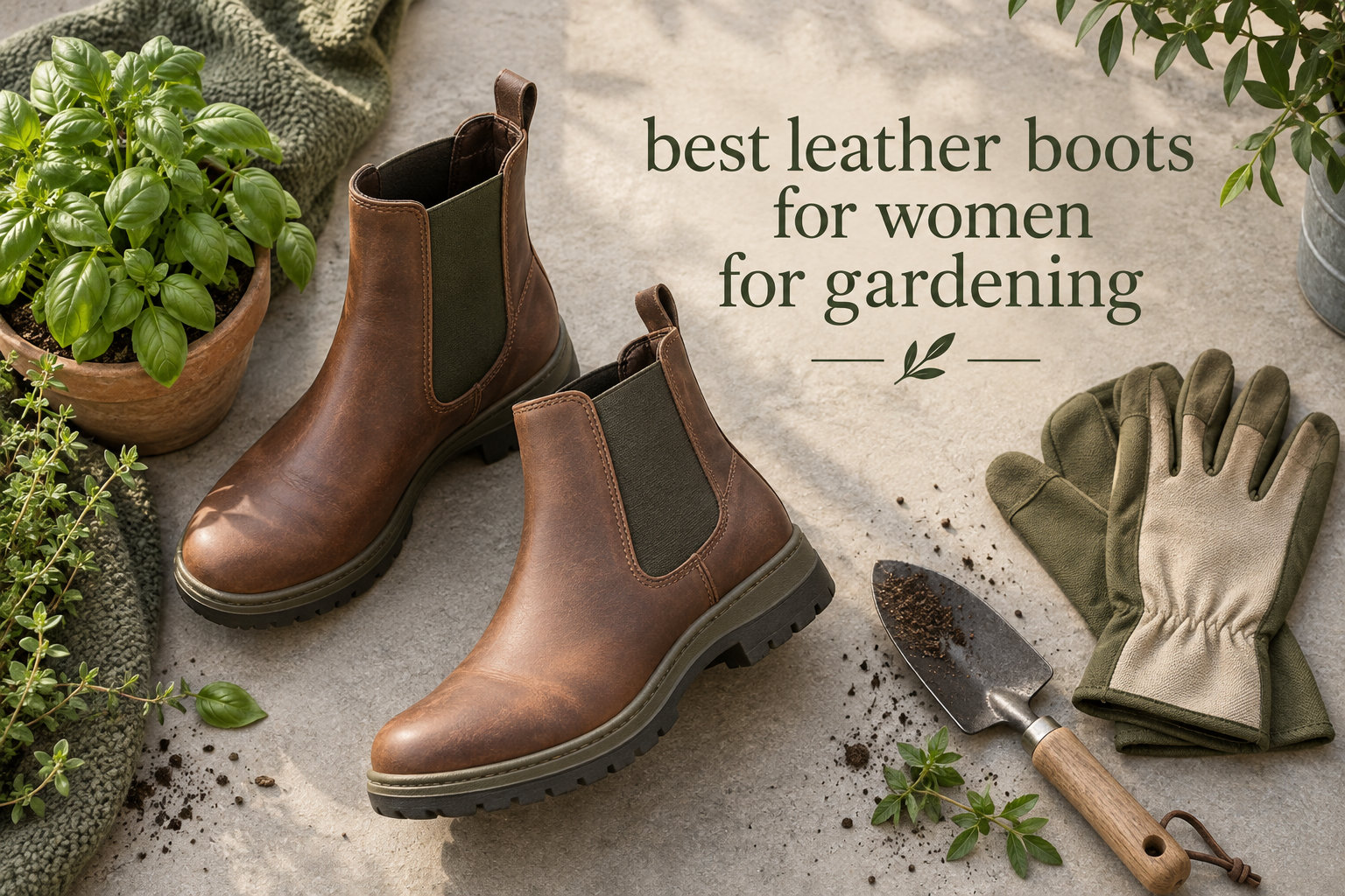 best leather boots for women for gardening