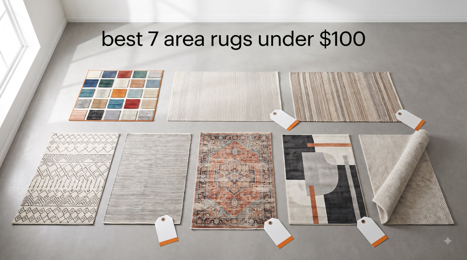 best 5 7 area rugs under $100
