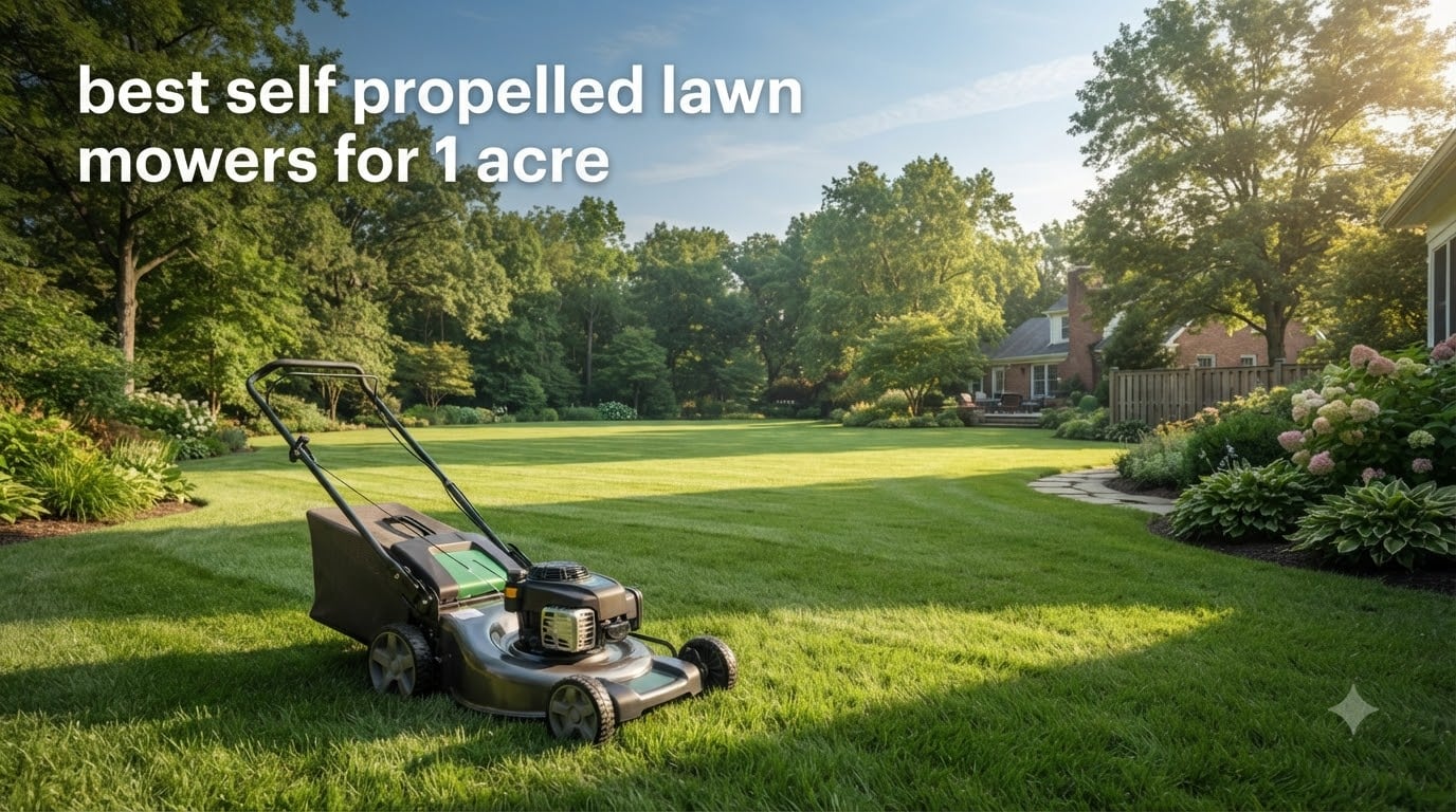 best self propelled lawn mowers for 1 acre
