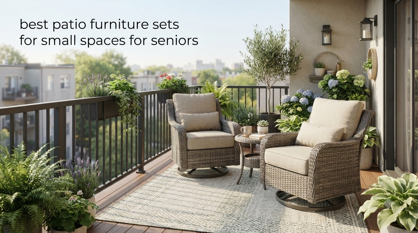 best patio furniture sets for small spaces for seniors