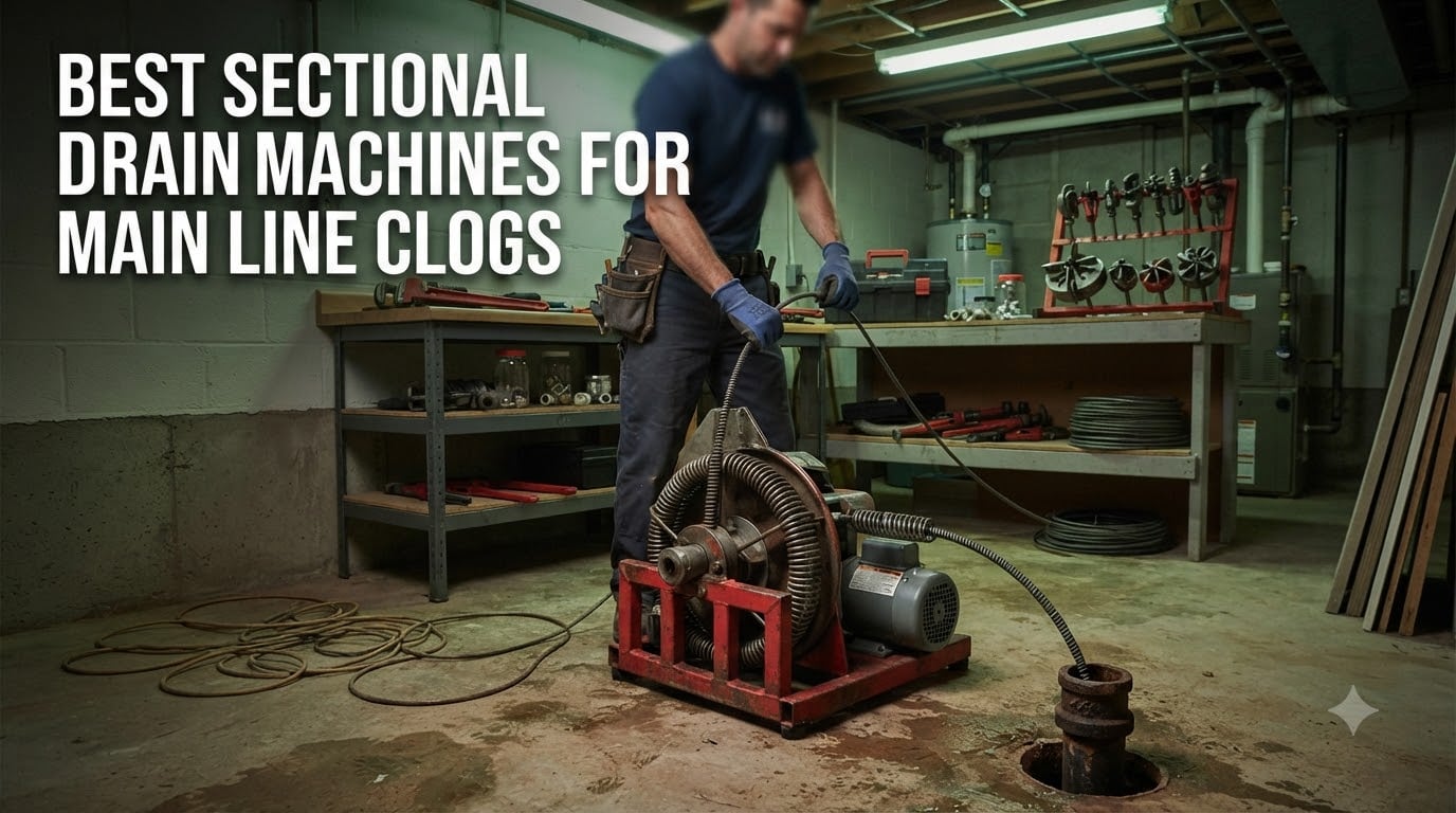 best sectional drain machines for main line clogs
