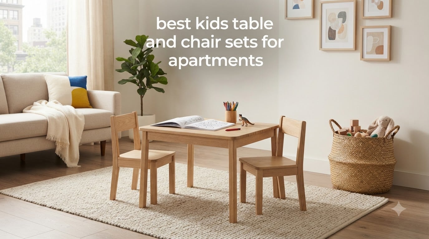 best kids table and chair sets for apartments