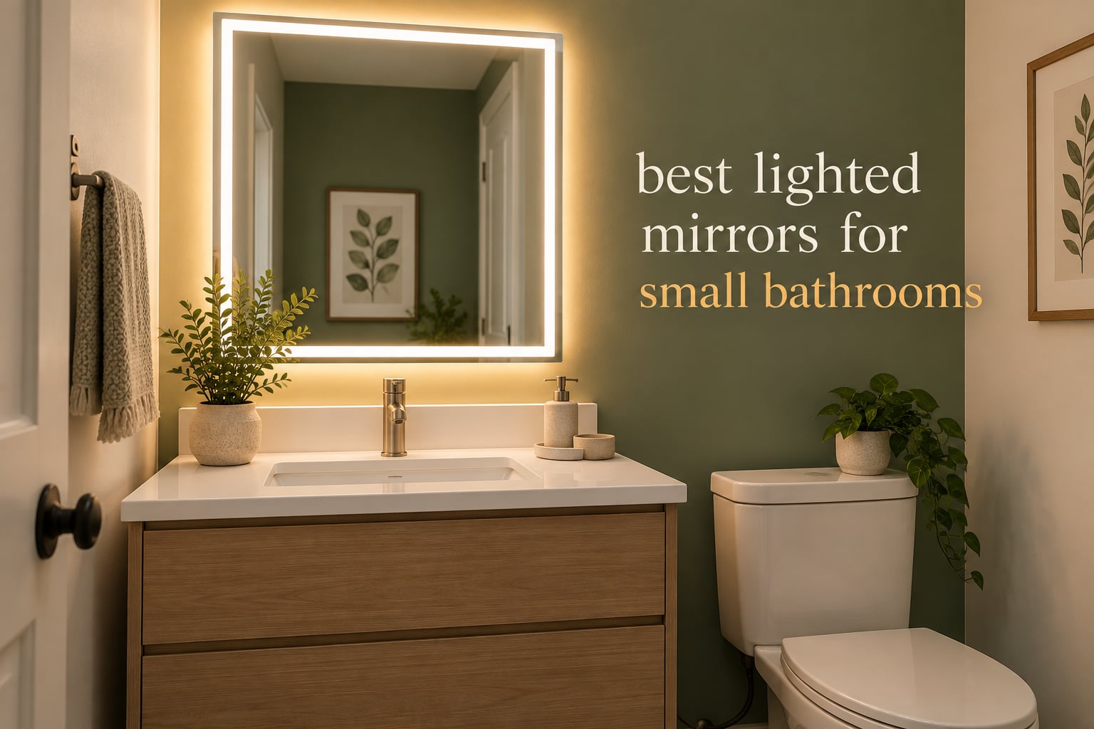 best lighted mirrors for small bathrooms