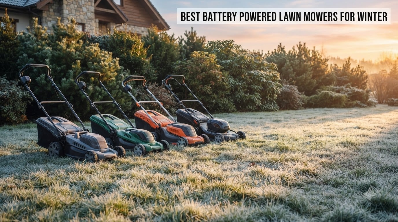 best battery powered lawn mowers for winter