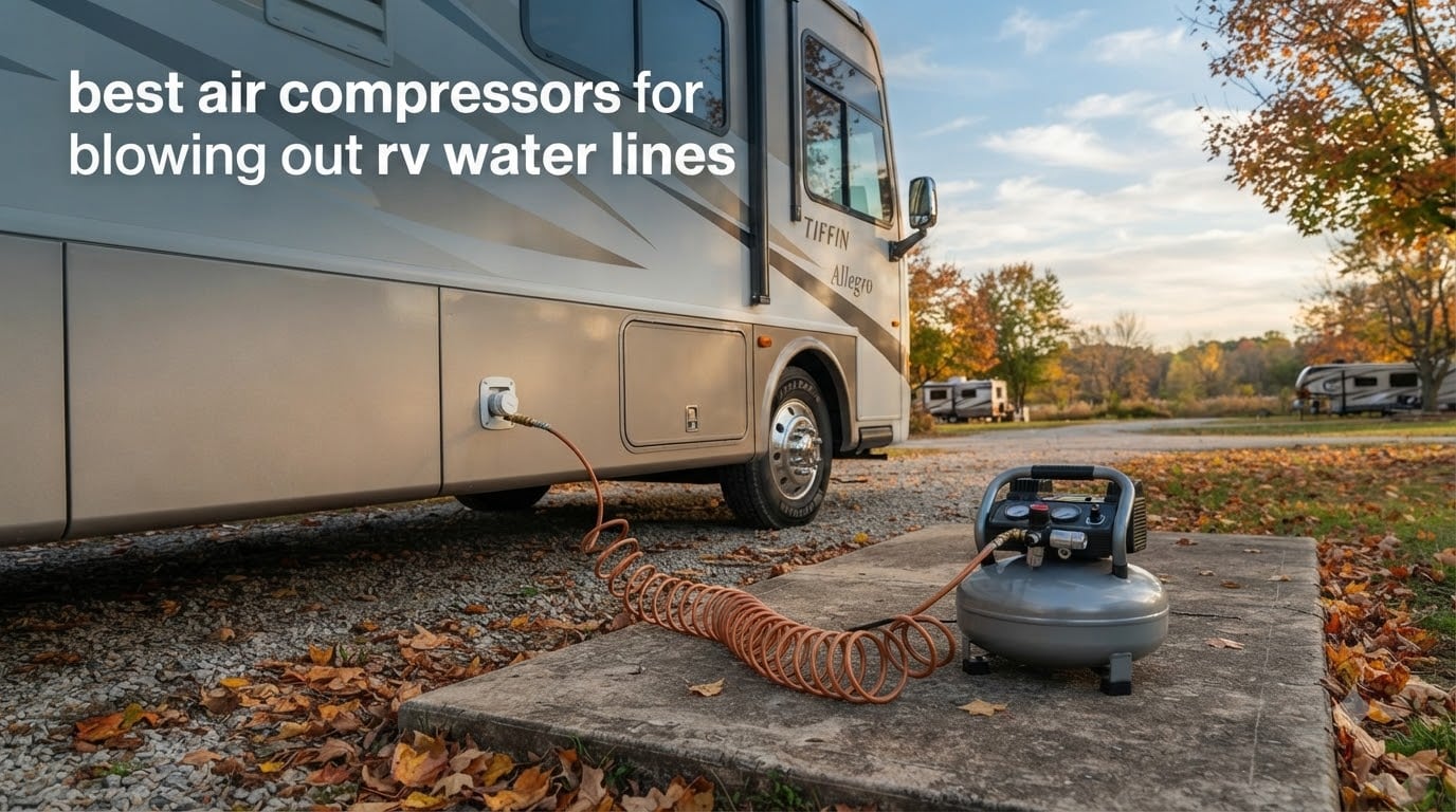 best air compressors for blowing out rv water lines