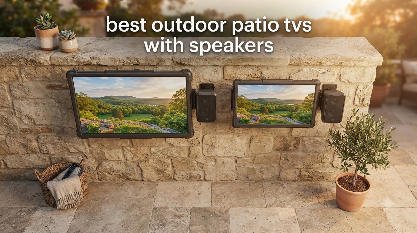best outdoor patio tvs with speakers