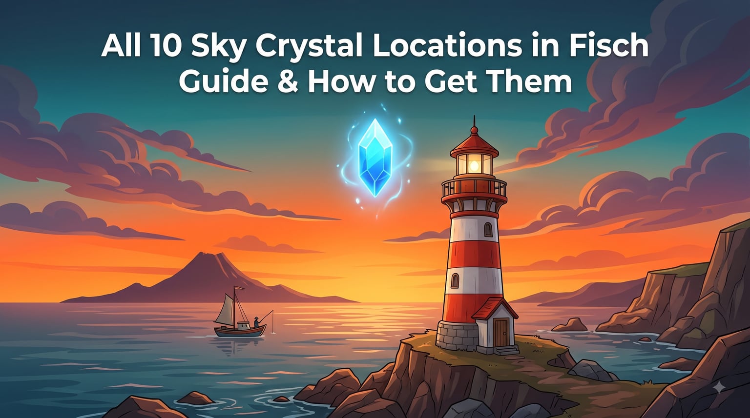 All 10 Sky Crystal Locations in Fisch Guide & How to Get Them