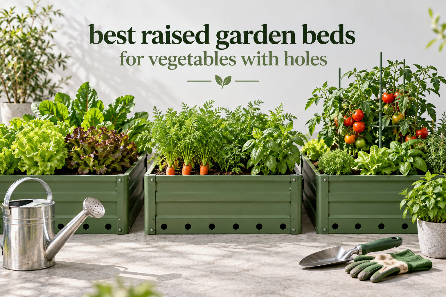 best raised garden beds for vegetables with holes