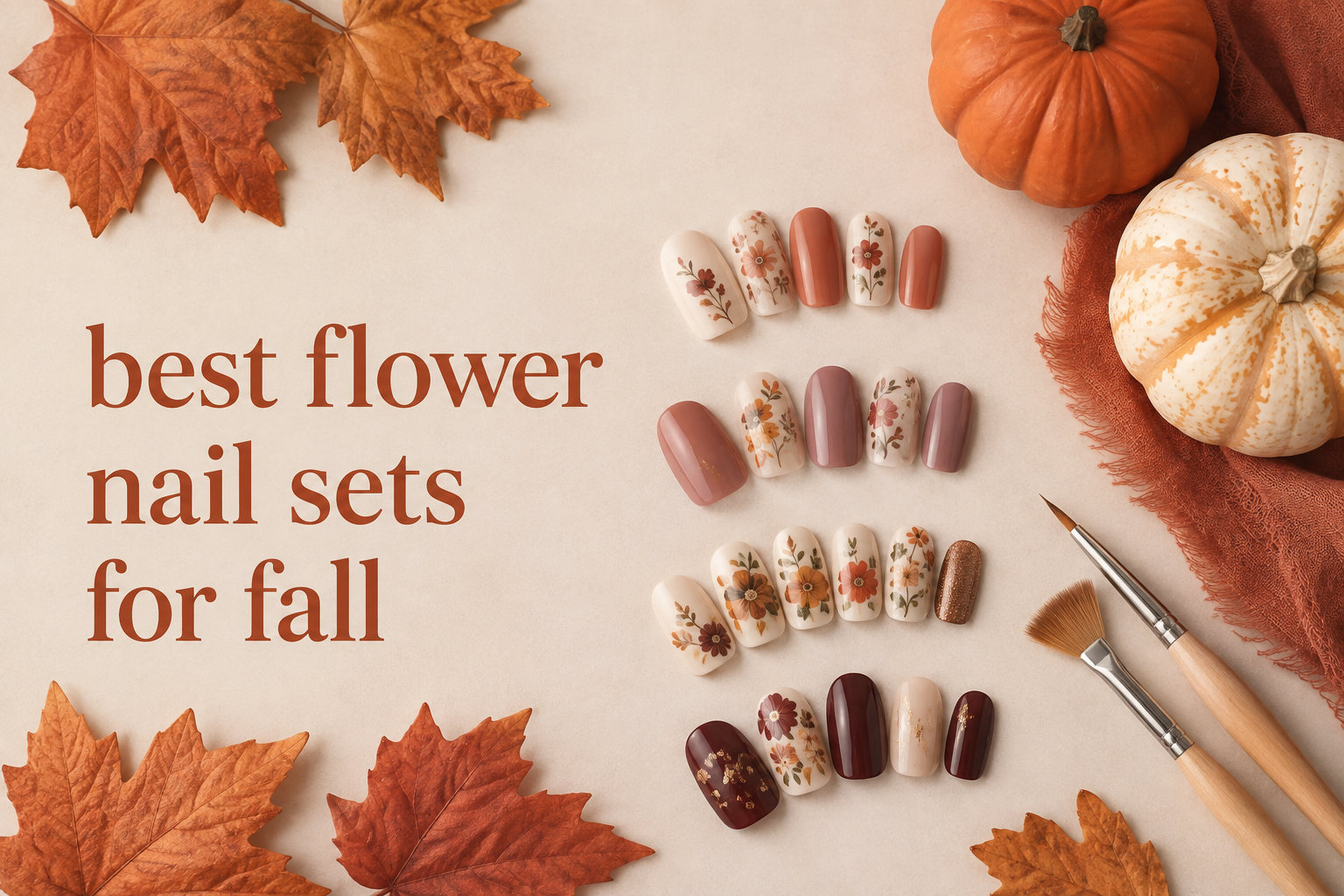 best flower nail sets for fall