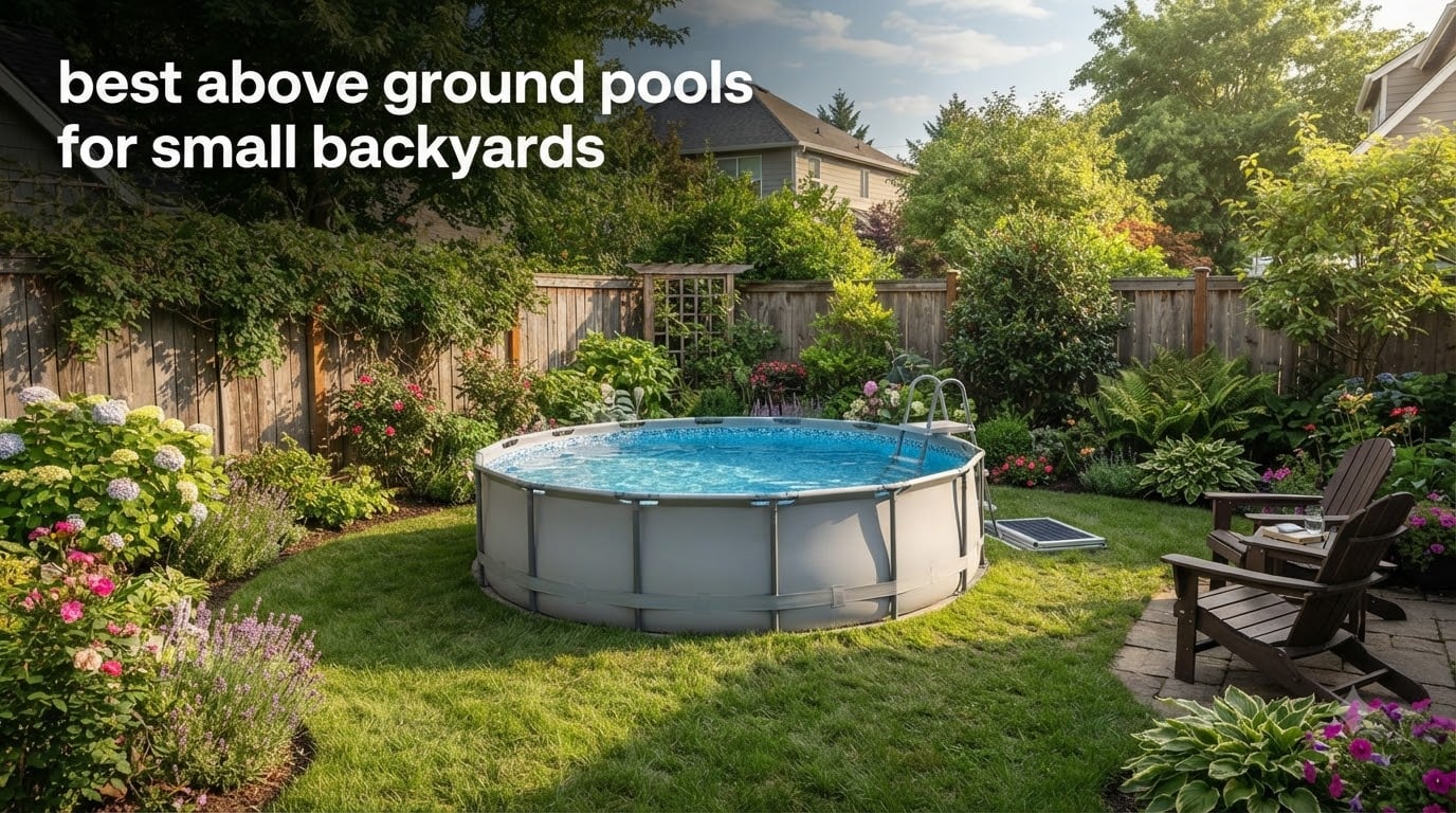 best above ground pools for small backyards