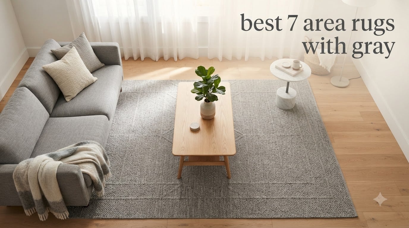 best 5 7 area rugs with gray
