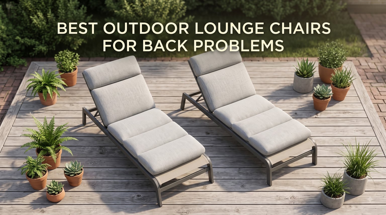 best outdoor lounge chairs for back problems