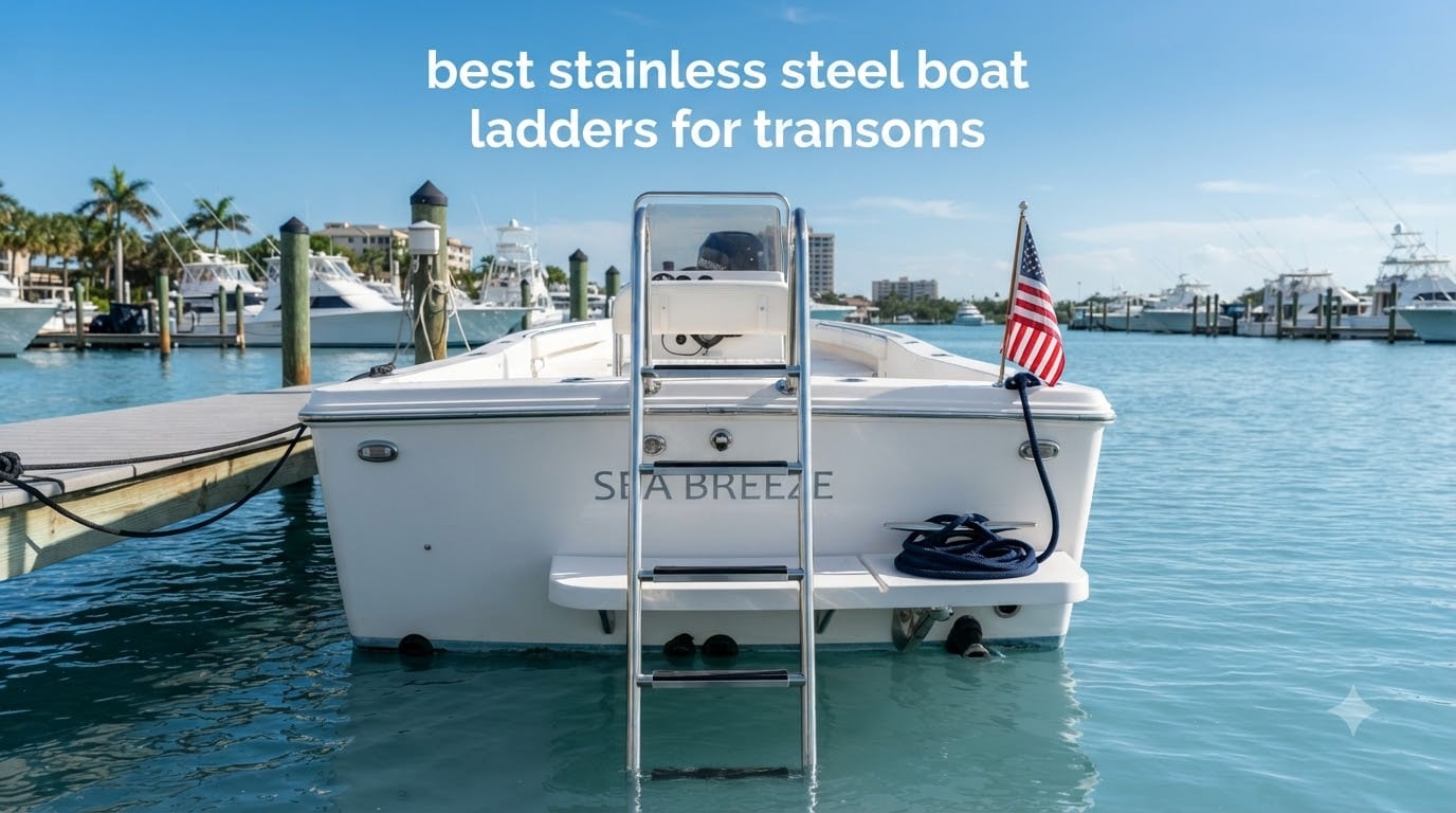 best stainless steel boat ladders for transoms