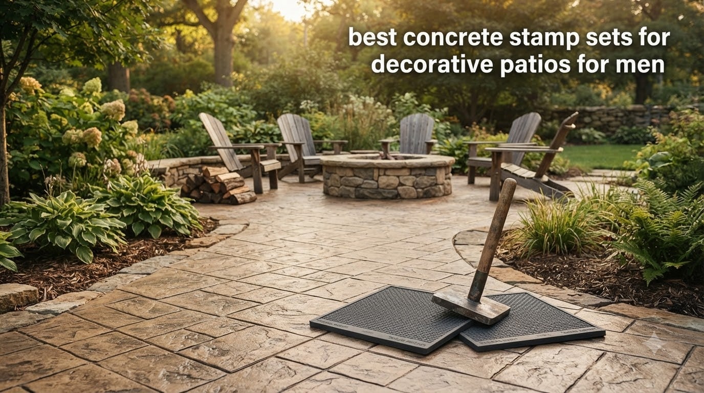 best concrete stamp sets for decorative patios for men