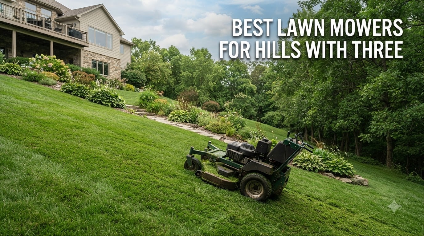 best lawn mowers for hills with three