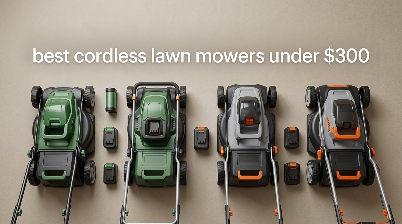 best cordless lawn mowers under $300
