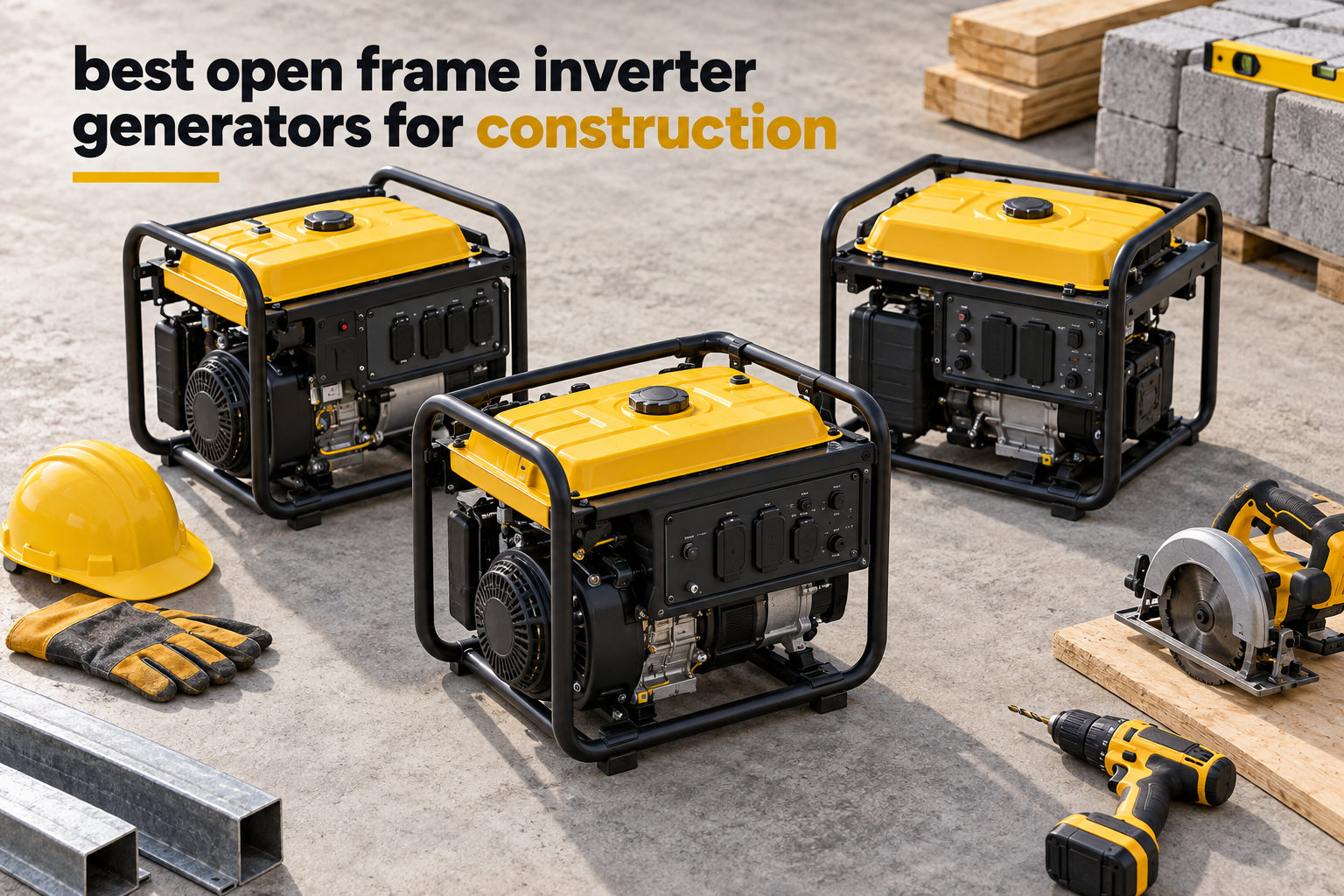 best open frame inverter generators for construction