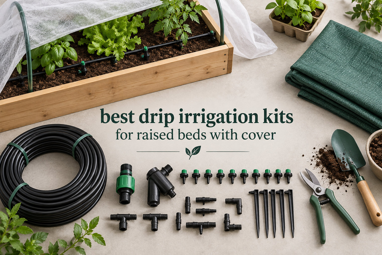 best drip irrigation kits for raised beds with cover