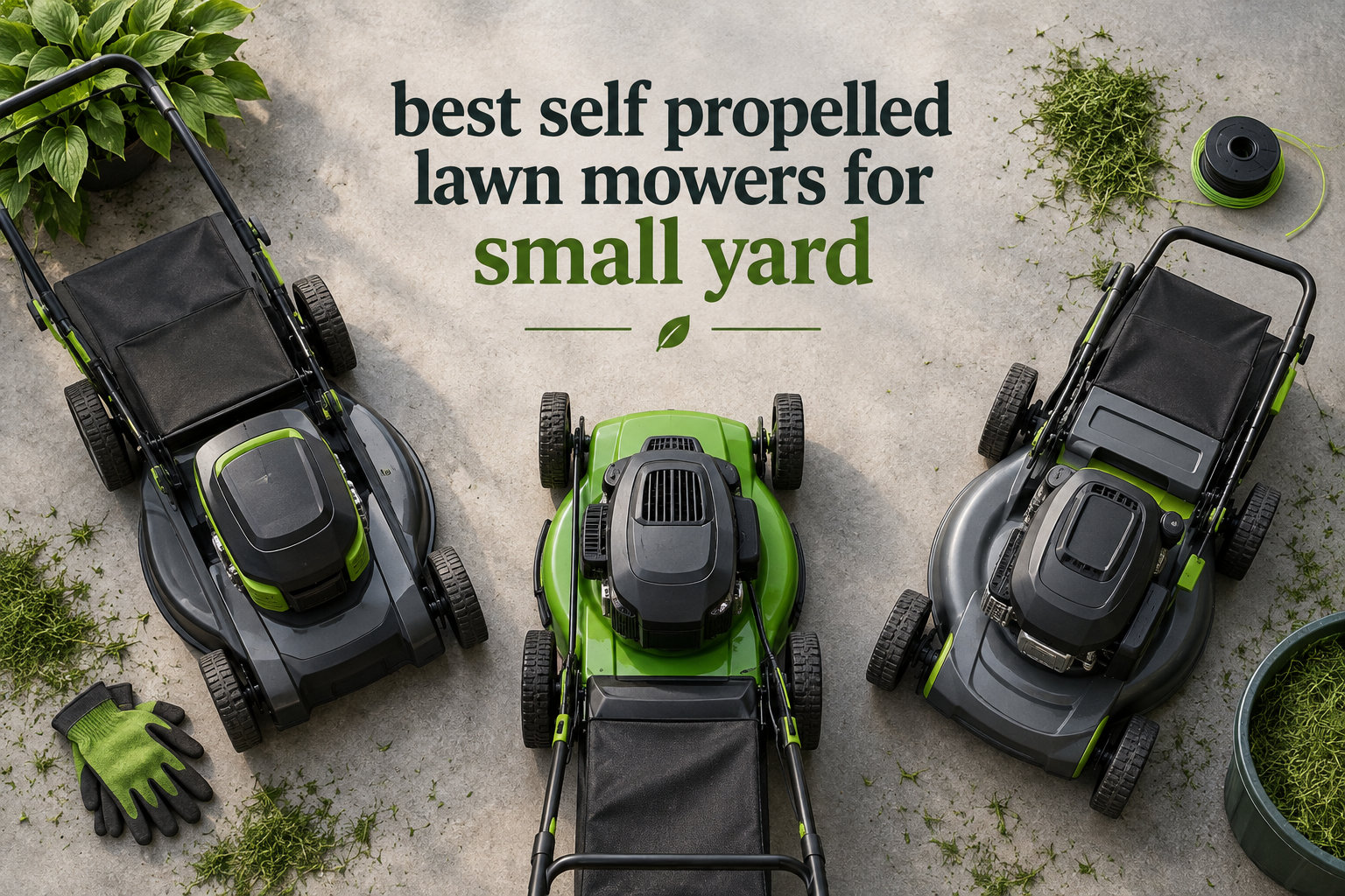 best self propelled lawn mowers for small yard