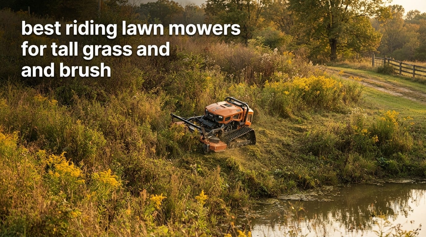 best riding lawn mowers for tall grass and brush